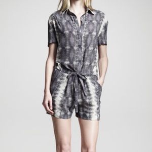 10 Crosby Derek Lam silky snake print shorts romper 8